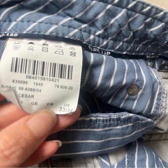 Brax Cesar Regular Fit straight leg light gray khaki jeans Sz 33 - Picture 9 of 15